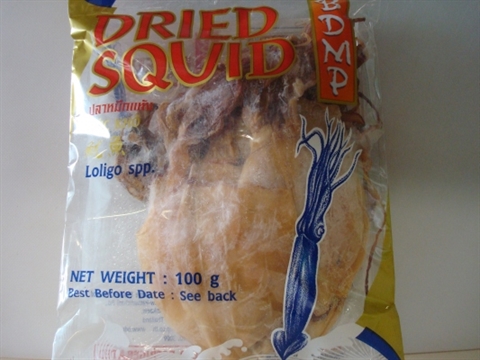 Dried Squid 100g. (Daing na Pusit)