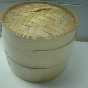 Bamboo Steamer Set (2 x 8" Steamers + 1 Lid)  New Addition