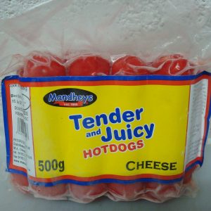 Mandhey's Cheese Tender Juicy Hotdogs (sausages) Back in Stock