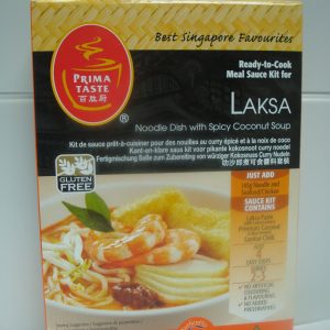 Prima Taste Laksa Noodle Kit. -  A noodle dish with spicy coconut soup.Reduced Price Date Sept. 11