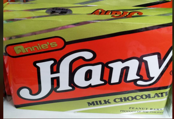 Hany Milk Chocolate, Peanut Bars Annie's Brand Product of the Philippines