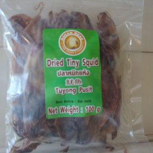 Asean Seas Dried Tiny Squid 100g. NEW ( Tuyong Pusit)