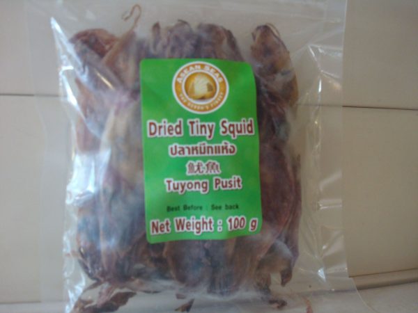 Asean Seas Dried Tiny Squid 100g. NEW ( Tuyong Pusit)